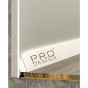 Плинтус Pro Design Corner 570 муар белый 2600мм (пружины в комплект не входят)