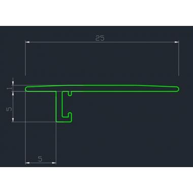 Порог алюминиевый Pro Design Doorstep 571 Белый муар 900мм(4 пружины в комплекте)