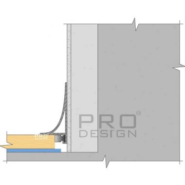 Плинтус Pro Design Corner L 584 любой цвет по RAL 2700мм (пружины в комплект не входят)