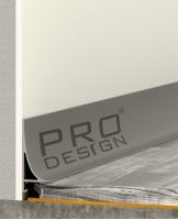 Плинтус Pro Design Corner L 584 Анодированный 2700мм (пружины в комплект не входят)